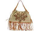 Hype Handbags - Poncho Fringe Hobo (Khaki/Saddle) - Accessories,Hype Handbags,Accessories:Handbags:Hobo