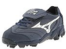 Buy discounted Mizuno - Finch 9-Spike Low G2 (Navy/White) - Women's online.