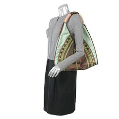 Melie Bianco Handbags Applique Ethnic Hobo