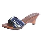 Nine West - Linden2 (Dark Blue Multi Fabric) - Women's,Nine West,Women's:Women's Casual:Casual Sandals:Casual Sandals - Slides/Mules