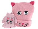 Western Chief Kids - P245561 (Infant) (Pink Kitty Knit Gloves/Hat Pack) - Kids,Western Chief Kids,Kids:Kids' Accessories