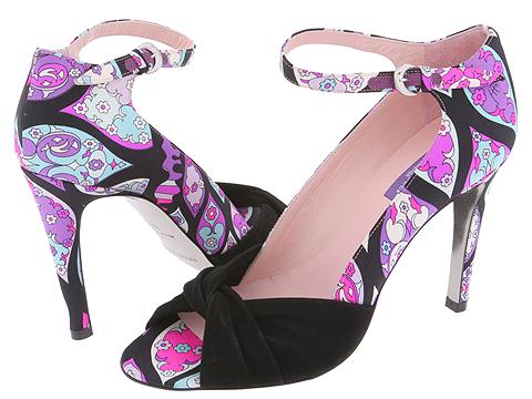 Emilio Pucci - 764902 (Black Cupola Satin) - Footwear