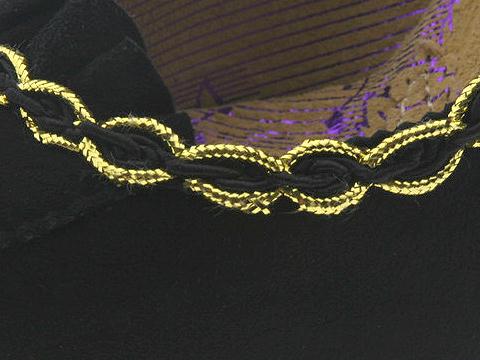 Irregular Choice Candyfloss (Black Suede/ Black & Gold Braid) - Pumps Irregular Choice Candyfloss (Black Suede/ Black & Gold Braid) - Pumps