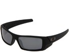 Oakley - GasCan Polarized (Matte Black/Black Iridium Polarized) - Eyewear