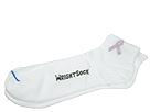 Wrightsock - Pink Ribbon Qtr Double Layer 6-Pack (White/Pink Ribbon) - Accessories,Wrightsock,Accessories:Men's Socks:Men's Socks - Athletic