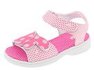 Keds Kids - Monaco Doulbe Adjust (Infant/Toddler) (Strawberry Polka Dot Leather) - Kid's Footwear