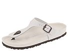 Birkenstock - Gizeh Exquisite (Pearl White Pearlized Leather) - Women's
