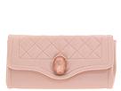 Franchi Handbags - Eva Envelope Clutch With Stone (Blush) - Handbags