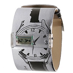 Andy Warhol 15 Watch Collection - Silver Sketch (Silver And Black) - Jewelry