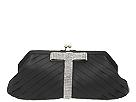 Franchi Handbags - Lyssa Silk Framed Clutch W Rhinestone Bow (Black) - Handbags