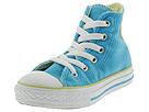 Buy discounted Converse Kids - Chuck Taylor Velour Hi (Children/Youth) (Blue/Lime) - Kids online.