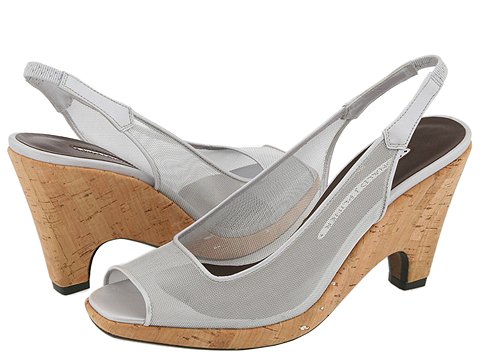 Donald J Pliner - Manka (Silver Lurex Screen/Cork) - Women's