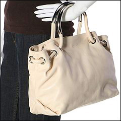 Furla Handbags - Carmen Medium Shopper (White Cotton) - Bags and Luggage