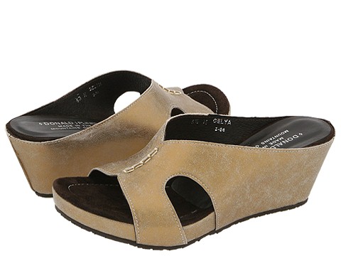 Donald J Pliner - Gelya (Bronze Distress Metallic Suede) - Footwear