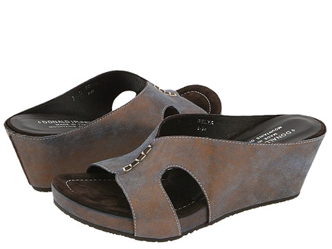 Donald J Pliner - Gelya (Rust Distressed Metallic Suede) - Footwear