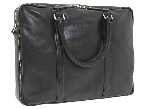 Cesare Paciotti - Briefcase Bag-1994 (Black Calf) - Bags and Luggage