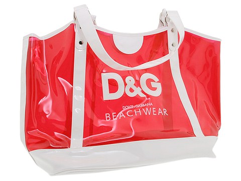 D&G Dolce & Gabbana Beach Tote Bag Cherry - Bags and Luggage