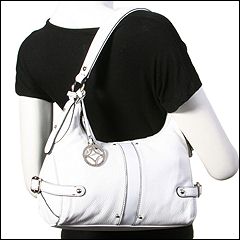 Franco Sarto - Duet Top Zip (White) - Bags and Luggage