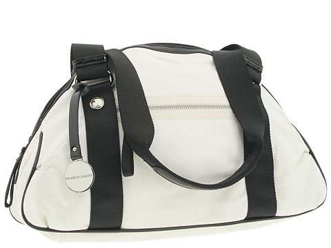 Franco Sarto - Block Party Large Dome Satchel (White) - Bags and Luggage