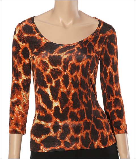 Just Cavalli T-shirt Jaguar Print - Apparel