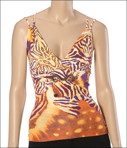 Just Cavalli Top Butterfly Print - Apparel
