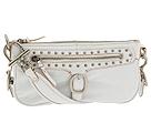 DKNY Handbags - Antique Calf With Studs Top Zip (White) - Accessories,DKNY Handbags,Accessories:Handbags:Shoulder