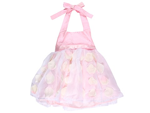 Silk Petal Halter Dress (Infant/Toddler/Little Kids)