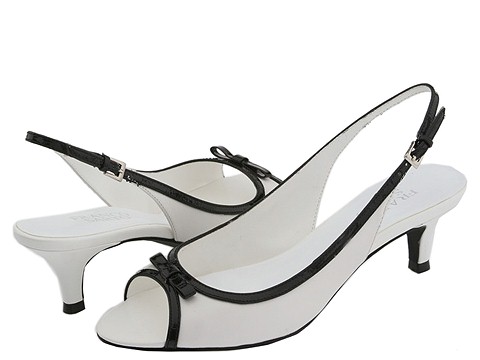 Franco Sarto - Slinky (White/Black Capra) - Footwear