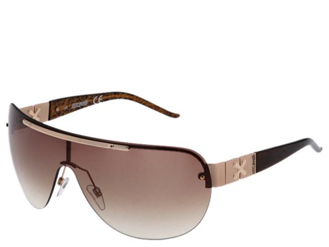 Just Cavalli JC139S Rose Gold/Dark Brown Gold Graffiti Temple Tip/Brown Lens - Eyewear