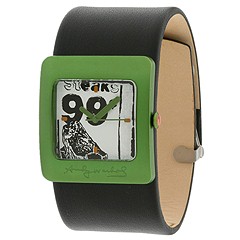 Andy Warhol 15 Watch Collection - Pop Collection 3 (Green/Black Leather Strap) - Jewelry