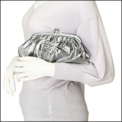 Moschino - Roches Clutch A8410 (Silver (0600)) - Bags and Luggage