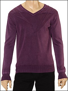 Diesel - Kirol V-Neck Sweater (Purple) - Apparel