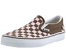 Buy discounted Vans - Classic Slip-On W (Dark Earth/Barely Pink Checkerboard) - Women's online.
