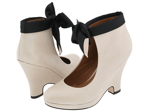 Corso Como - Dodie (Bone Vintage Calf/Black Satin) - Footwear