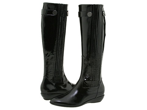 Cole Haan - Air Reina Tall Boot (Black Patent) - Footwear
