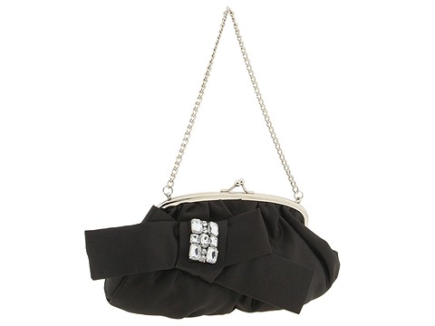 Jessica McClintock - Bow Stone (Black) - Bags and Luggage