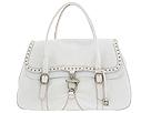 DKNY Handbags - Antique Calf Work Flap Satchel (White) - Accessories,DKNY Handbags,Accessories:Handbags:Satchel