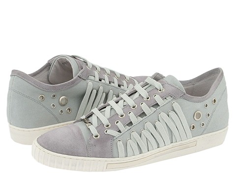 Alessandro Dell'Acqua - 1425 (Grey Canvas/Grey Suede) - Footwear