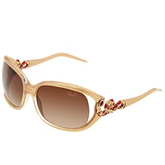 Roberto Cavalli - RC380S (Pearl Gold/Gold-Red Snake w/Gradient Brown Lens) - Eyewear