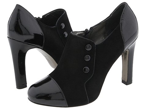 Via Spiga - Niki (Black Suede/Patent) - Footwear
