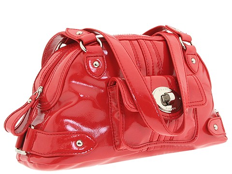 Franco Sarto - Morandi Patent Satchel (Tomato Red) - Bags and Luggage