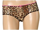 Betsey Johnson set of 2 - leopard stretch mesh contrast trim cheekinis, $25 @bluefly.com