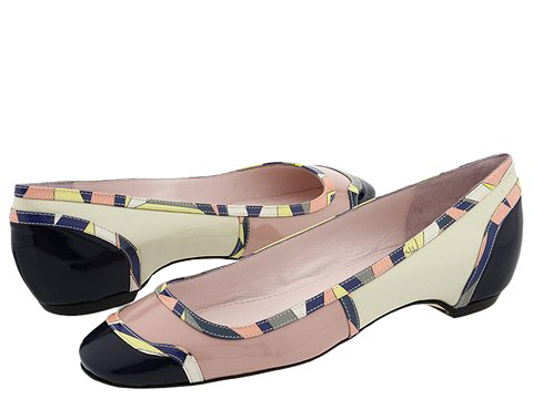 Emilio Pucci - 784157 (Navy Patent/Ivory Patent) - Footwear