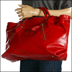 Furla Handbags - Carmen Zipper Extra Large Shopper (Geranio - Red) - Bags and Luggage