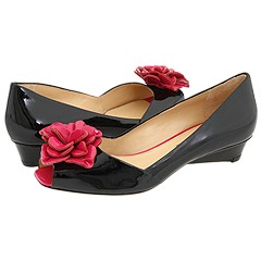 Via Spiga - Ego (Black/Peony Patent) - Footwear