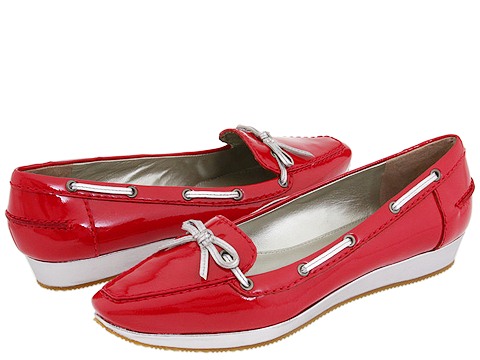 Via Spiga - Wallis (Dark Red Crinkle) - Footwear