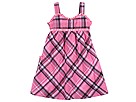 Hurley Kids - Woven Plaid Dress (Toddler) (Soft Pink) - Apparel