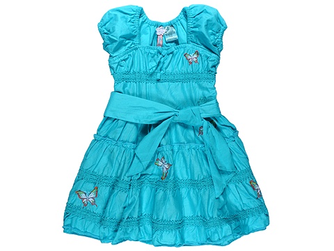 Girls Party Dress on Tiered Dress W  Embroidery    Toddler Turquoise    Christmas Dress
