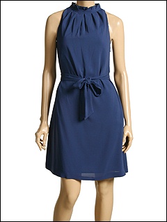 Moschino - Dress With Self Belt (Blue) - Apparel