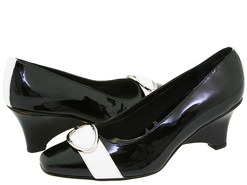 Ros Hommerson - Spa (Black Patent/White Nappa) - Footwear